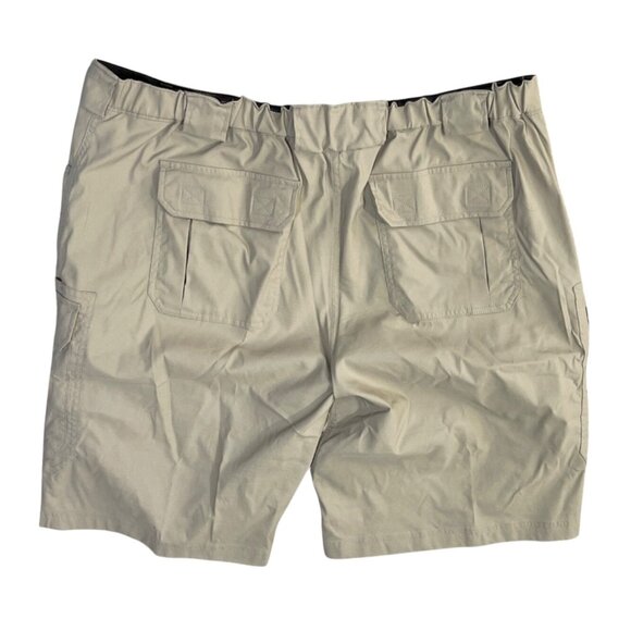 Duluth Tranding Co Men's DuluthFlex Dry on the Fly Khaki  11" Cargo Shorts 2XL - Picture 2 of 6